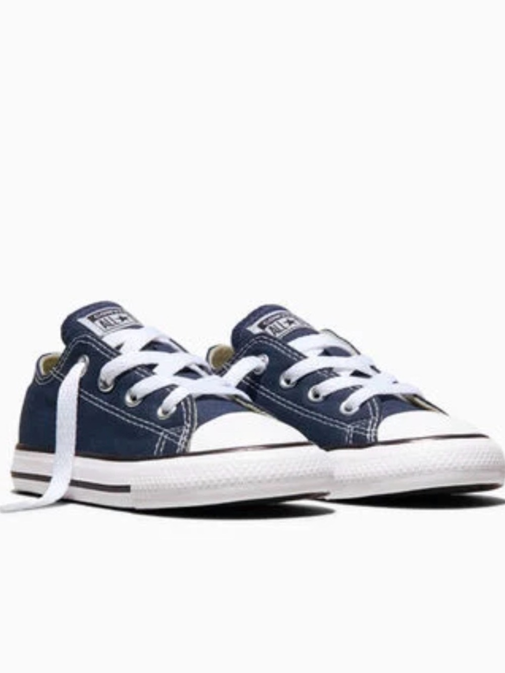 NEW!! Converse Chuck Taylor All Star Low Top Canvas Sneakers in Blue and White